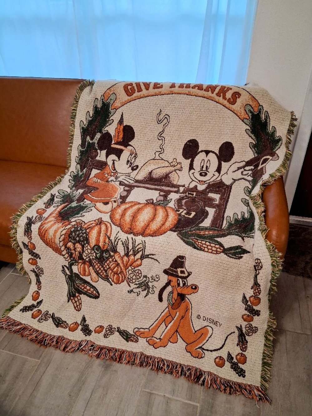 Vintage Disney Tapestry Throw Blanket